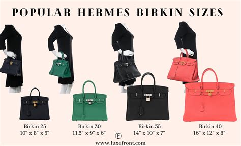 hermes birkin sizes